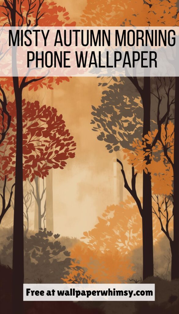 Misty Autumn Morning graphic.