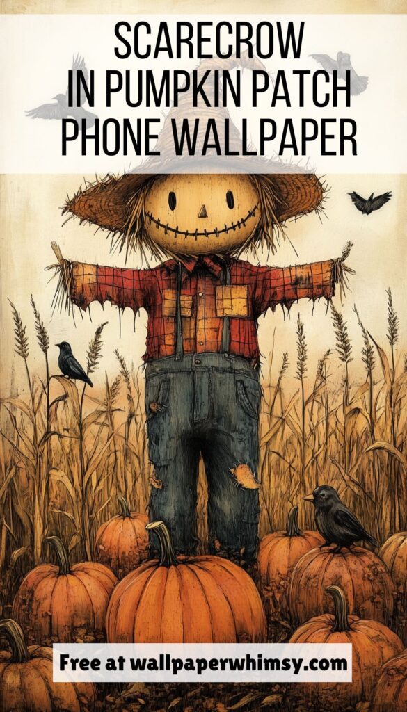 Scarecrow in Pumpkin Patch graphic.