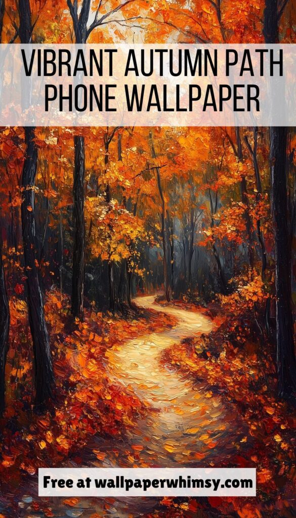 Vibrant Autumn Path graphic.