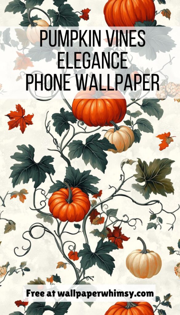 Pumpkin Vines Elegance wallpaper graphicl\.