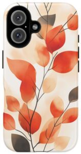 Closeup of Fall Branches iPhone Samsung Google Pixel Tough Case.