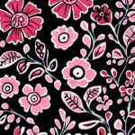 Pink Floral Pattern iPhone Wallpaper